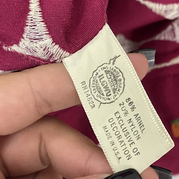 Vintage Christian Dior Womens House Dress M Maxi Red Polka Dot Embroidered 70s - Picture 7 of 10